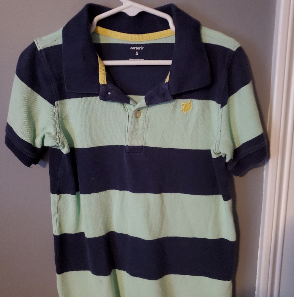 Boy's Carter polo short sleeve shirt 👕